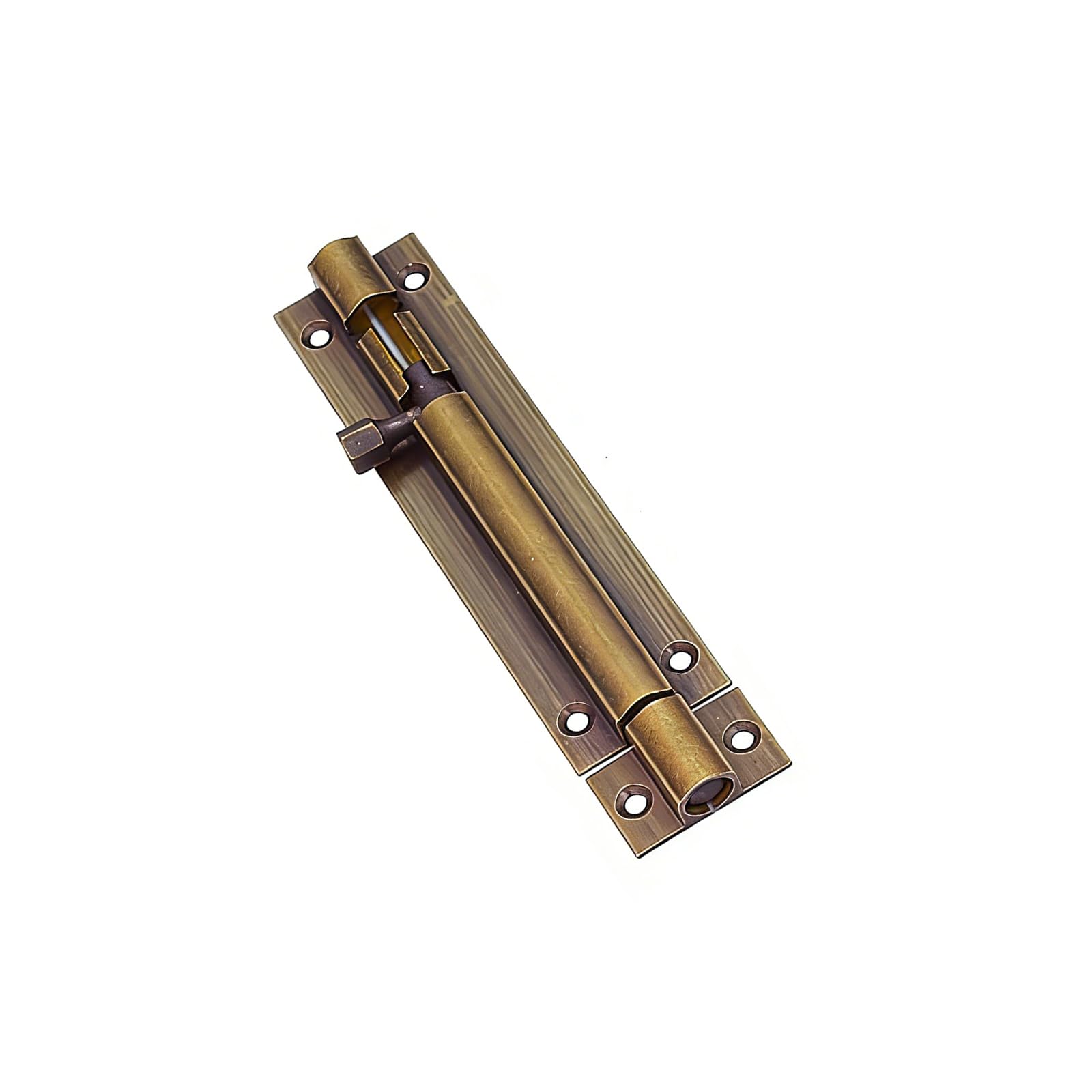 3 Inches Antique Brass Barrel Bolt, Heavy Duty Sliding Security Door Latch with Mounting Screws for Cabinets, Wooden Doors, Windows, and Furniture Hardware