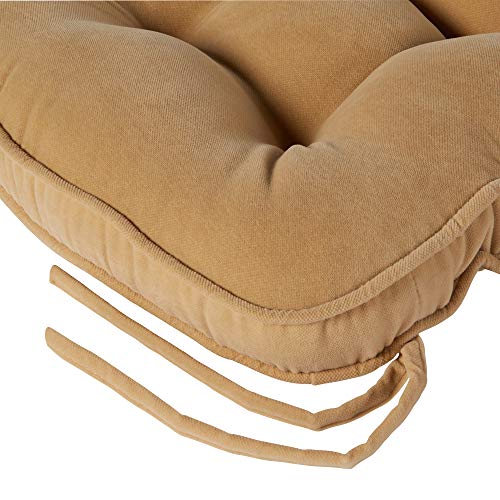 Greendale Home Fashions Jumbo Rocking Chair Cushion Set Hyatt Fabric, Cream #TOP4