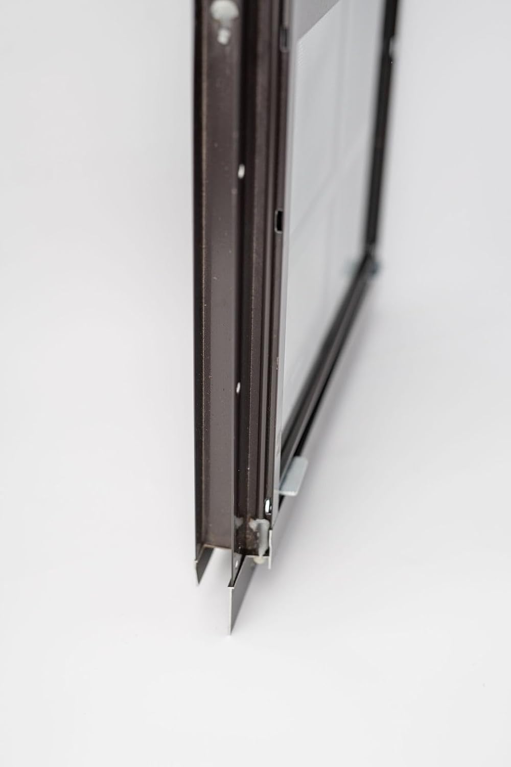 Shed Window 18x23 Flush - Vertical Slider with Built-in Bug Screen (Brown (2 Pack))