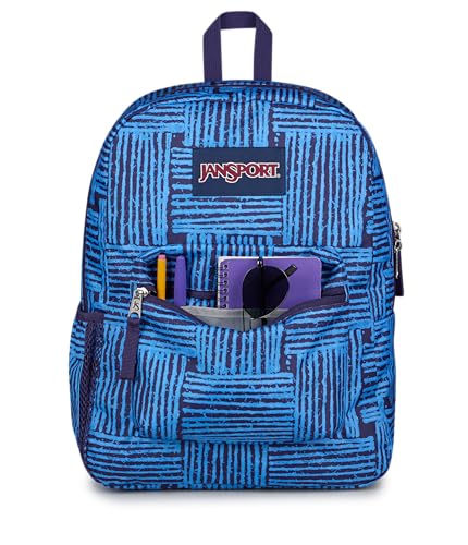 Image of JanSport Cross Town Backpack - Simple Bag for Everyone with 1 Main Compartment, Front Utility Pocket - Premium Class Accessories - Threaded