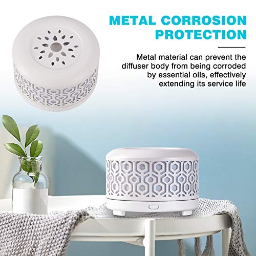 Estinhome Waterless Diffuser Cordless Portable Metal Diffuser For Essential Oils For Desk Usb Travel Oil Aroma Diffuser For Hotel Home Long Run With Colorful Mood Lights #TOP3