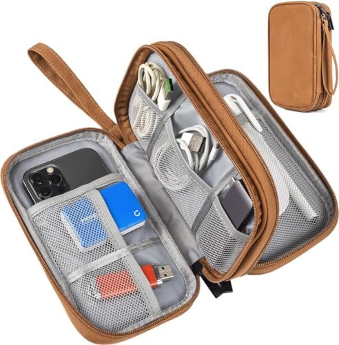 Kwmobile Cable Organiser Tech Pouch - Universal Travel Cable