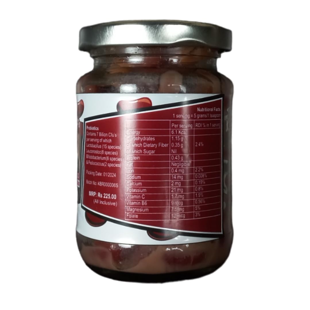 Hands on Tummy - Fermented Kidney Beans (Rajma) - Probiotic + Prebiotic (110 Grams) - Best With Sauerkraut For Gut Health & Weight Gain - Image 3 thumbnail