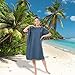 MOKANI Surf Poncho Umziehhilfe Strand für Damen Herren Erwachsene Jugendliche, Ultraleicht und Schnelltrocknend, Badeponcho Handtuch Poncho aus Mikrofaser auch als Umkleidehilfe Strand (Dunkelblau)