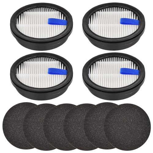 Filter Replacement for Afoddon A200Pro A200 upright vacuum, 4 HEPA Filters + 6 Foam Pre-filters for Orfeld B08 / C10A / C10G Part for NEQUARE S12 S25 S26 Series Cordless Vacuum Cleaner