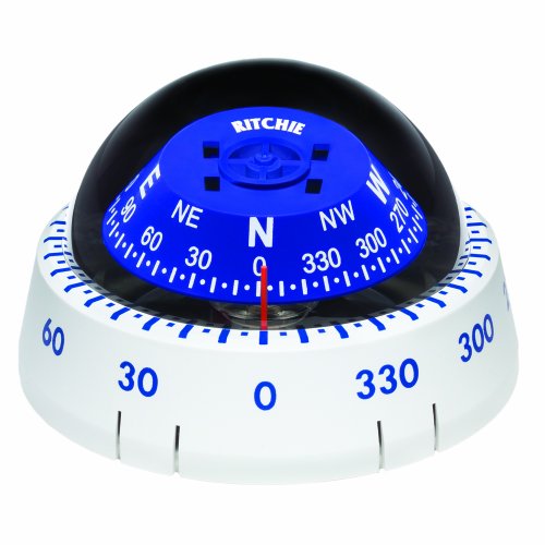 Brújula Ritchie XP-99W Kayaker - Montaje Superficial - Blanca miniatura 1