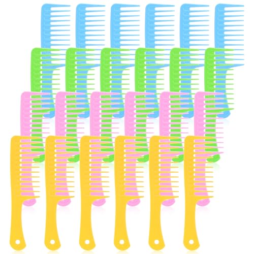 100 Pieces Colorful Pocket Comb Bulk Detangling Wide Tooth Flat