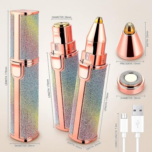 Image of Electric Facial Hair Remover Professional Beauty Trimmer