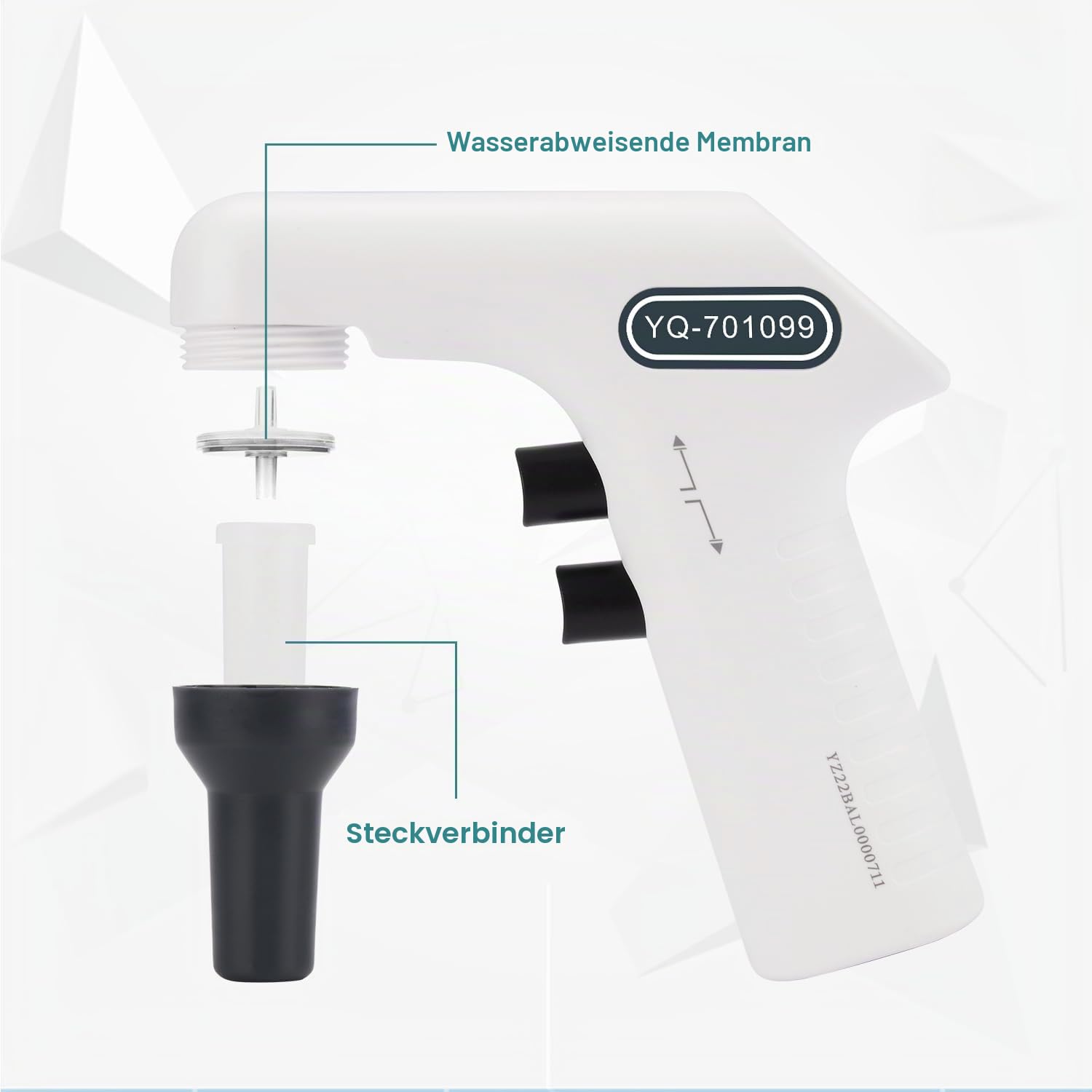 stonylab Motorisierte Pipettierhilfe mit Digitalanzeige, 0,1-50 ml Pipettenregler Elektronischer Pipetten Leichter Wiederaufladbarer Motorisierter Elektrischer Pipettencontroller Pipettenfüller, 220V
