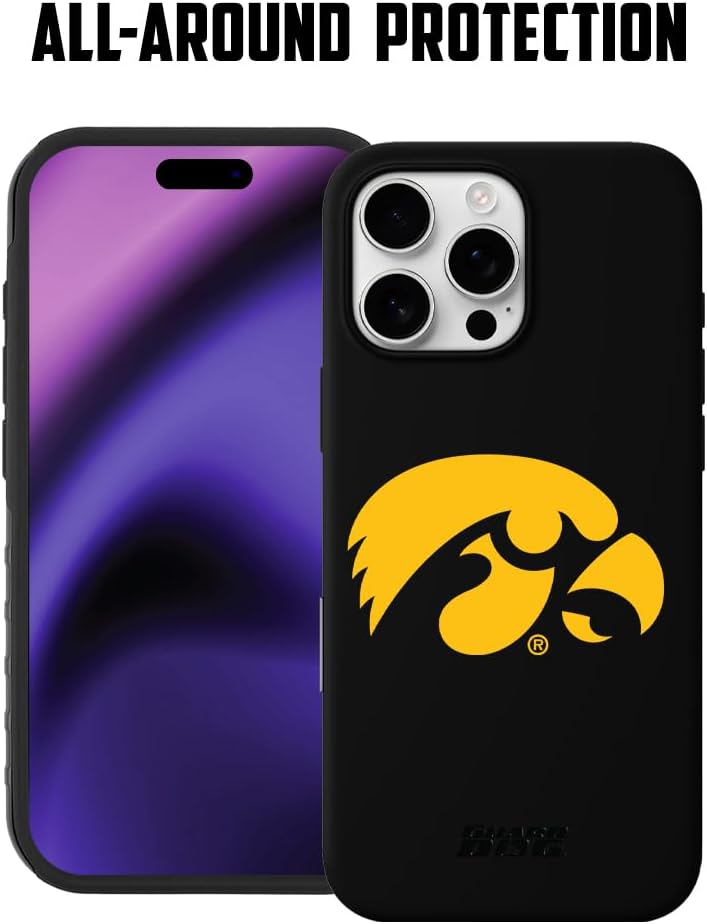 Guard Dog Case Compatible with iPhone 16 Pro Max - Compatible with MagSafe - Military Grade - Rugged Two Piece Protection - Collegiate Licensed - Iowa Hawkeyes - Logo