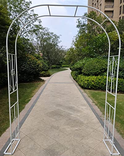 Arco de Rosas decoración de jardín Metal Tubular Marco Cenador Archway Instalación del Soporte Duradero Arco de Boda, para Plantas Trepadoras 150×230×40cm, 180×230×40cm Cover