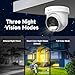 Anpviz 6MP PoE PTZ Camera Outdoor, 5X Optical Zoom 2.7~13.5mm Lens, Pan Tilt Zoom IP Security Camera with Human Vehicle Detection, Spotlight&Sound Alarm, SD Card Slot, IP66, NDAA Compliant (U Series)