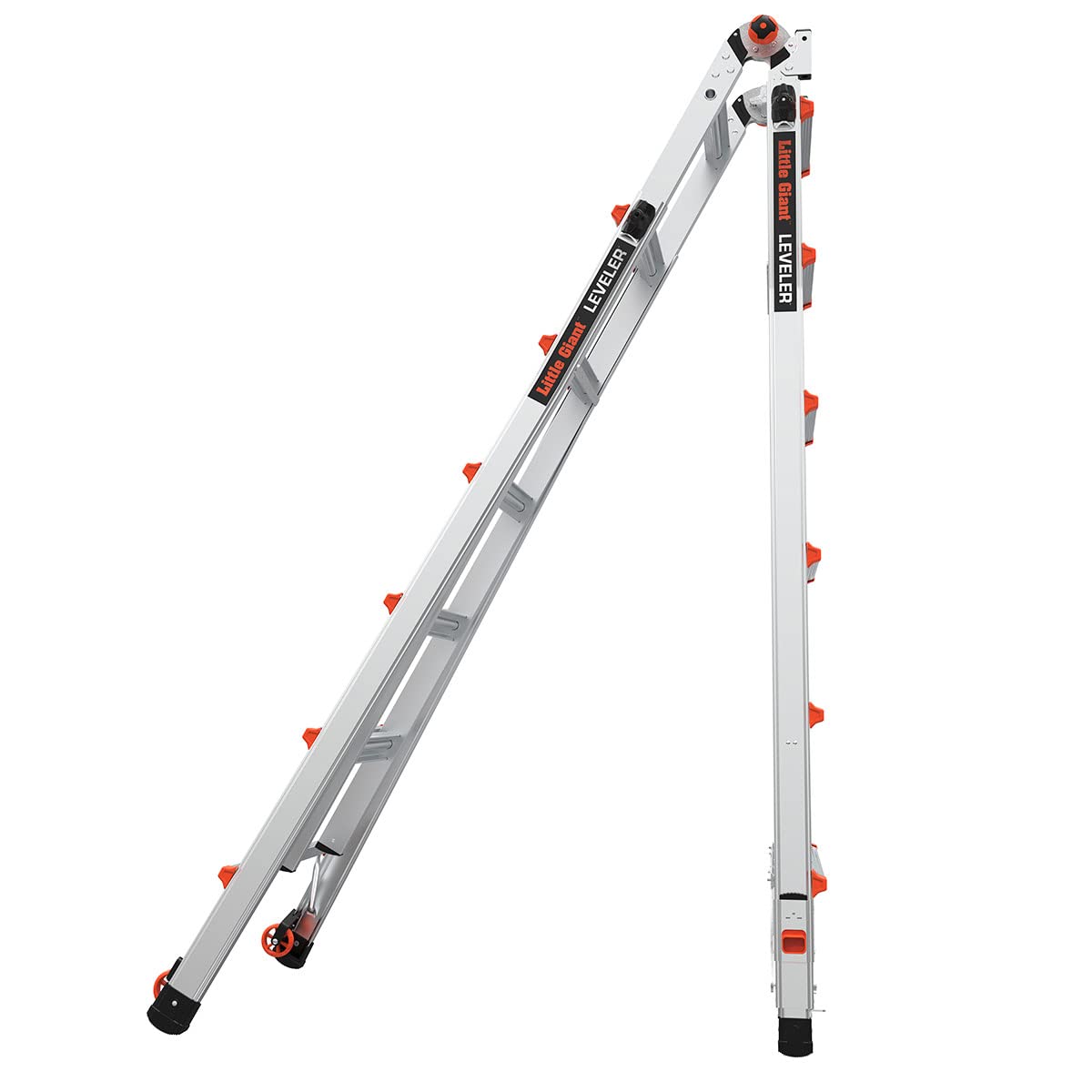 Leveler Échelle extensible en aluminium avec niveaux à cliquet (M26 4 x 6 marches)