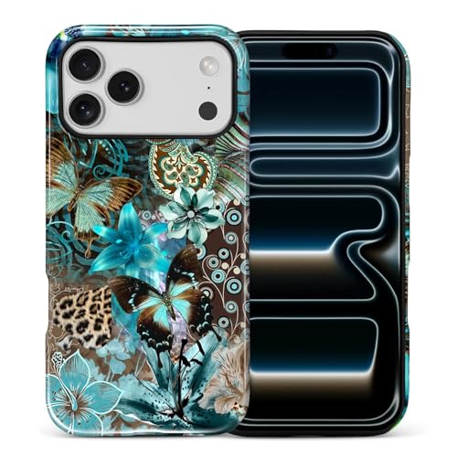 Coque iPhone 17 Pro Max protection de qualité militaire durable anti-rayures floral