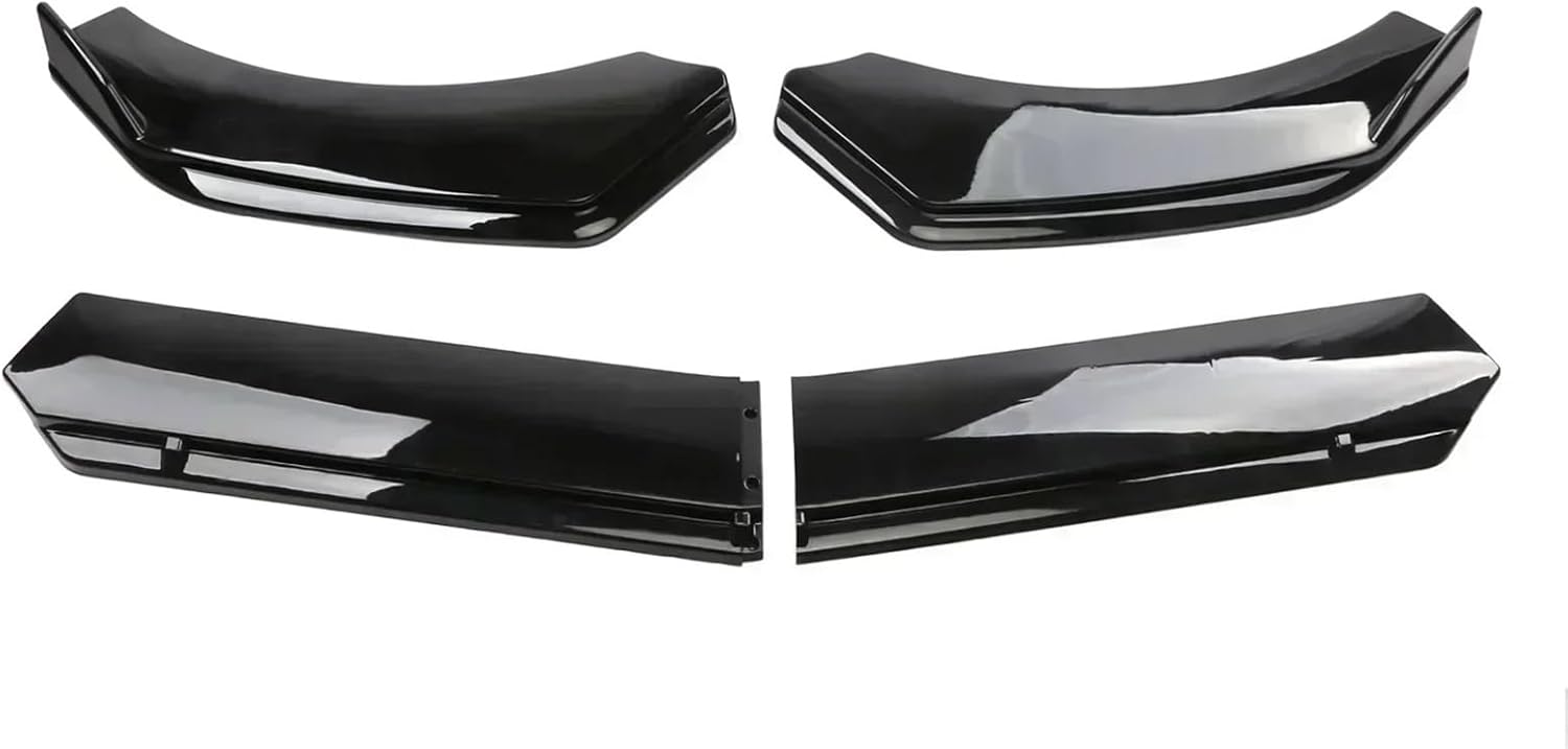 Compatible with H0nda Acura MDX Type S Front Bumper Chin Lip Spoilers Body Kits Splitter Skirt Diffuser Protection Guard Black(Gloss Black)