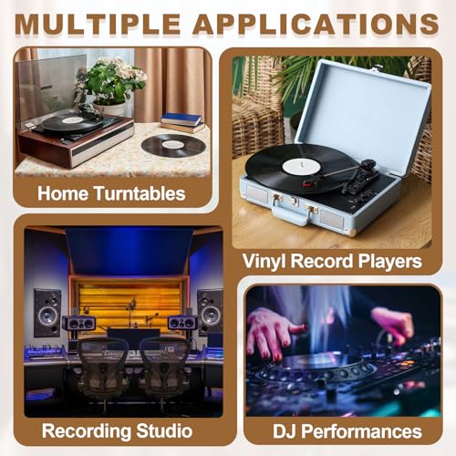 Alfombrillas para tocadiscos para evitar saltos de aguja y vibraciones en vinilos 6