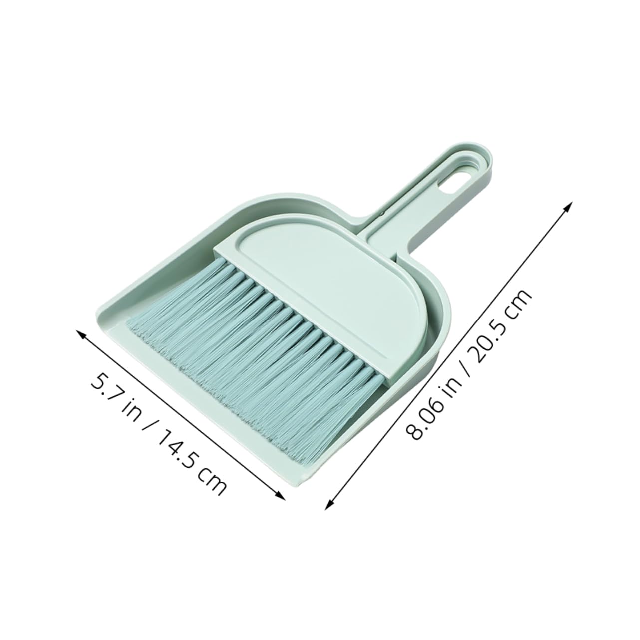KOMBIUDA Desk Dustpan Brush Set Mini Cleaning Kit Soft Bristle Broom for Efficient Dust Removal