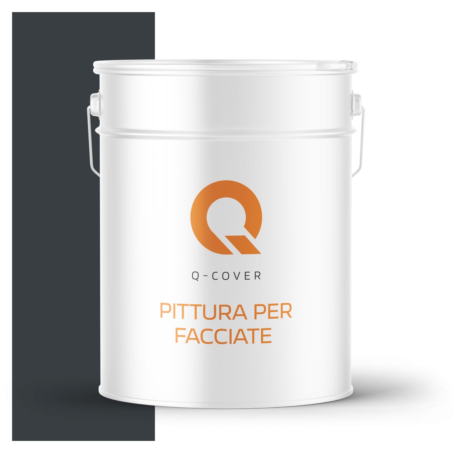 Pittura per facciate 10 L Grigio grafite 7016 | pittura a resina siliconica per esterni | vernice murale resistente alle intemperie