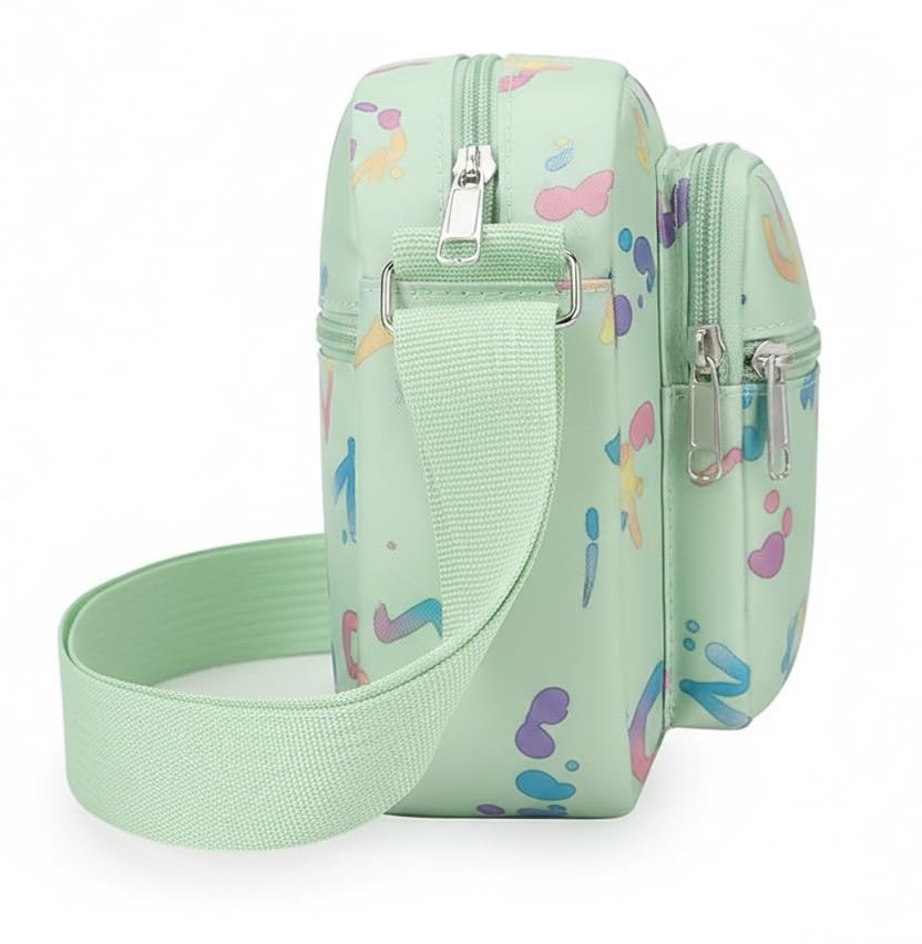 Image of WildHorn Sling Bag for Women | Polyester Crossbody Bag | Multi-Compartment Shoulder Bag | Lightweight Travel & Daily Use Bag