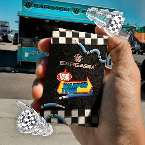 Image of Eargasm High Fidelity Warped Tour 2026 Music Festival Earplugs - Hearing Protection for Concerts, Festivals, Musicians, DJs, Night-Life, Motorcycles with High Fidelity Noise Reduction up to 21 dB