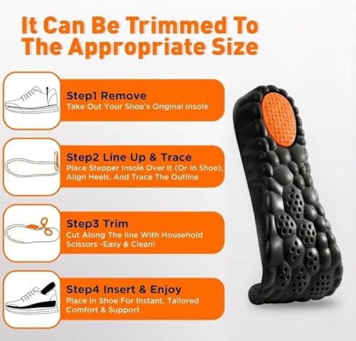 Image of Height Increase Insoles for Men and Women, (+1 inch) Discreet Shoe Lifts