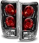 VIPMOTOZ Black Housing Tail Light Lamp Assembly Set For 1995-2005 Chevy Blazer GMC Jimmy Oldsmobile Bravada, Driver & Passenger Side