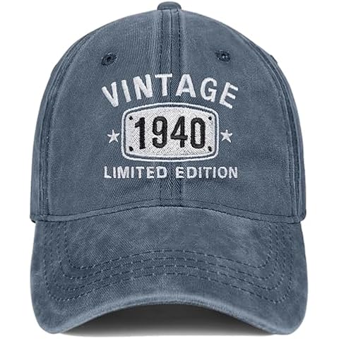85th Birthday Gifts for Women Men 1940 Vintage Hats Gift Idea Baseball Cap Cover