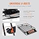 VEVOR Dachgepäckträger Korb Auto Dachkorb Universal 1175 x 915 x 114 mm, Dachgepäckträger Wanne 90,7 kg Tragfähigkeit Relingträger Fracht Gepäckablage Schwarz für Camping, Grillen, Autoreisen