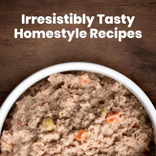 Blue Buffalo Homestyle Recipe Chicken & Vegetable Dinner Paté Natural Wet Dog Food for Senior 7+ Dogs, Made with Natural Ingredients, Vitamins & Minerals, 12.5-oz. Can (12 Count)