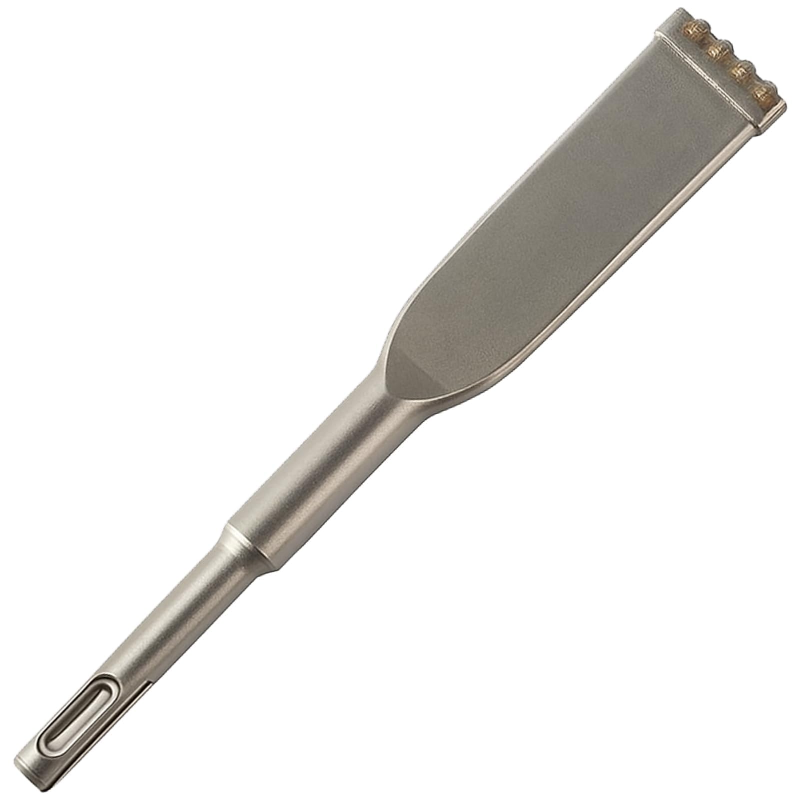 SDS Plus Brick Removal Chisel 200 X 32mm, SDS Plus Chisel Bits Comb for Tile Concrete Corner Stone Carbide Tipped Heat Treated Flat Blade Brick Stone Cavity Inspection Mortar Work Tile Remover Tool