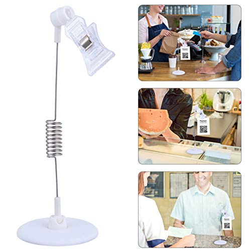 VILLCASE 4 Pcs Titular de Etiqueta Profissional Prateleira Clipe de ExibiÃ§Ã£o Suporte de Etiqueta d