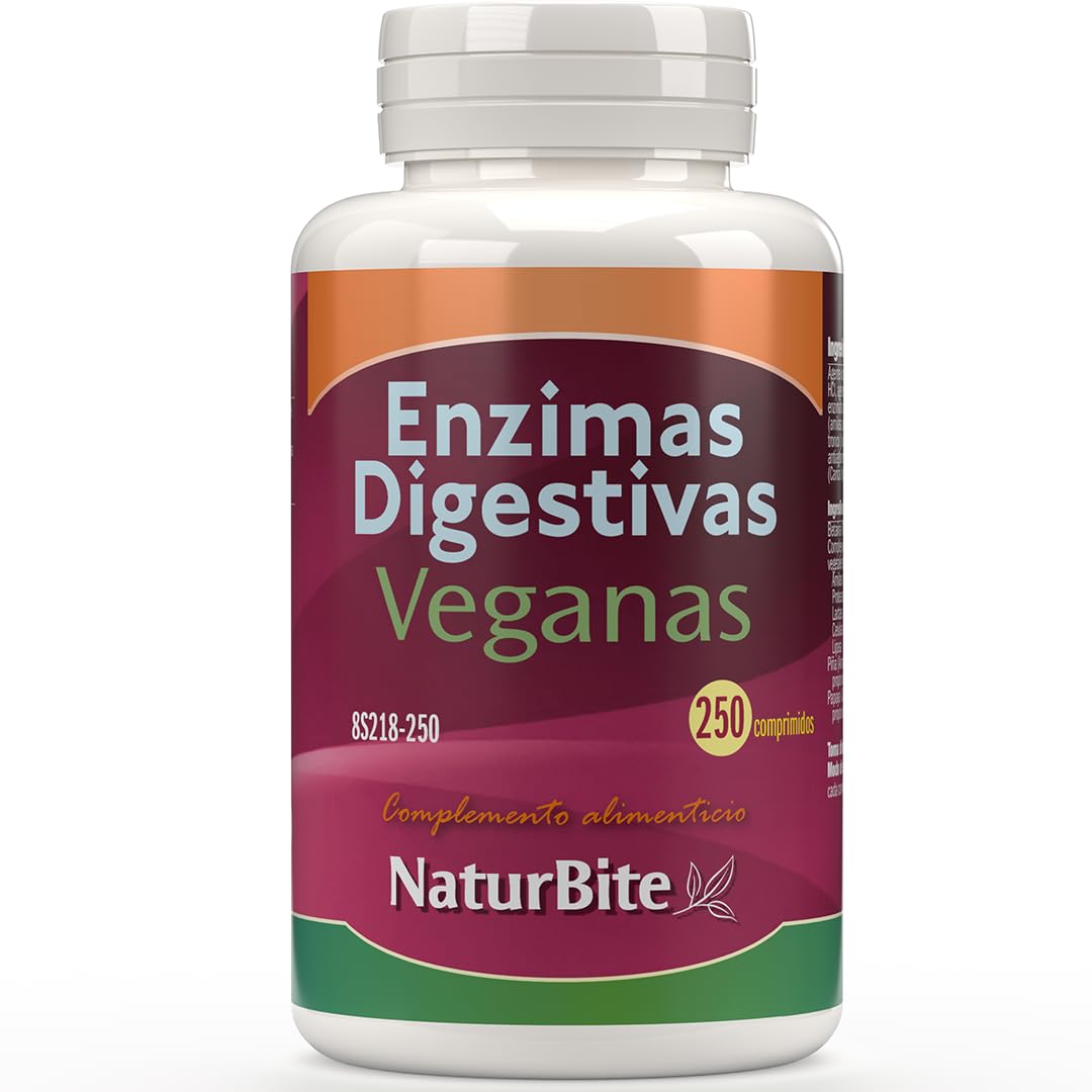 naturbite EnZIMAS DIGESTIVE VEGANAS 250comp.