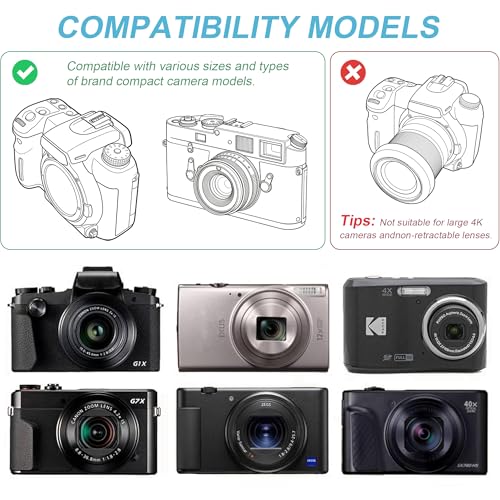Funda para cámara vlogging con correa azul miniatura 5