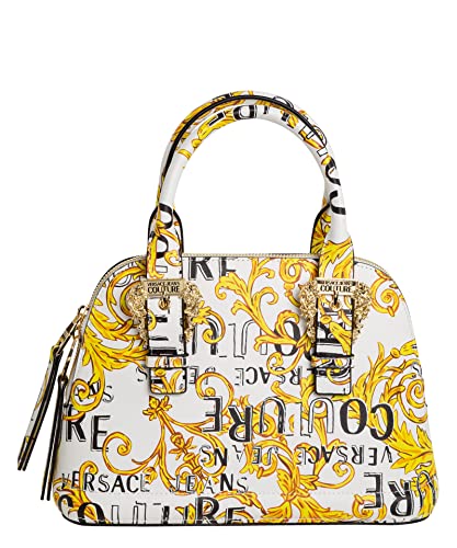 Articolo: 74VA4BFBZS597G03 VERSACE JEANS COUTURE borsa a mano Logo couture donna white - gold