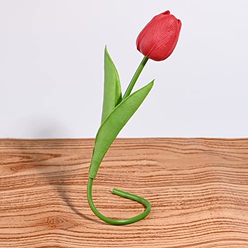 Livilan Artificial Tulips Real Touch 24 Pcs Multicolor Artificial Flowers Fake Tulip Bouquet Latex Material Fake Flower Tulip For Wedding Party Home Office Room Garden Office Diy Floral Arrangement #TOP4