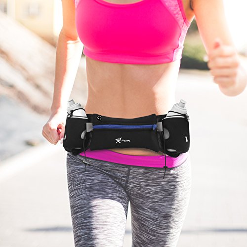 Cintura da corsa con bottiglie d'acqua prive di