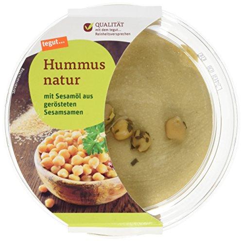 tegut... Hummus natur mit Sesamöl, 1 x 200 g (gekühlt)