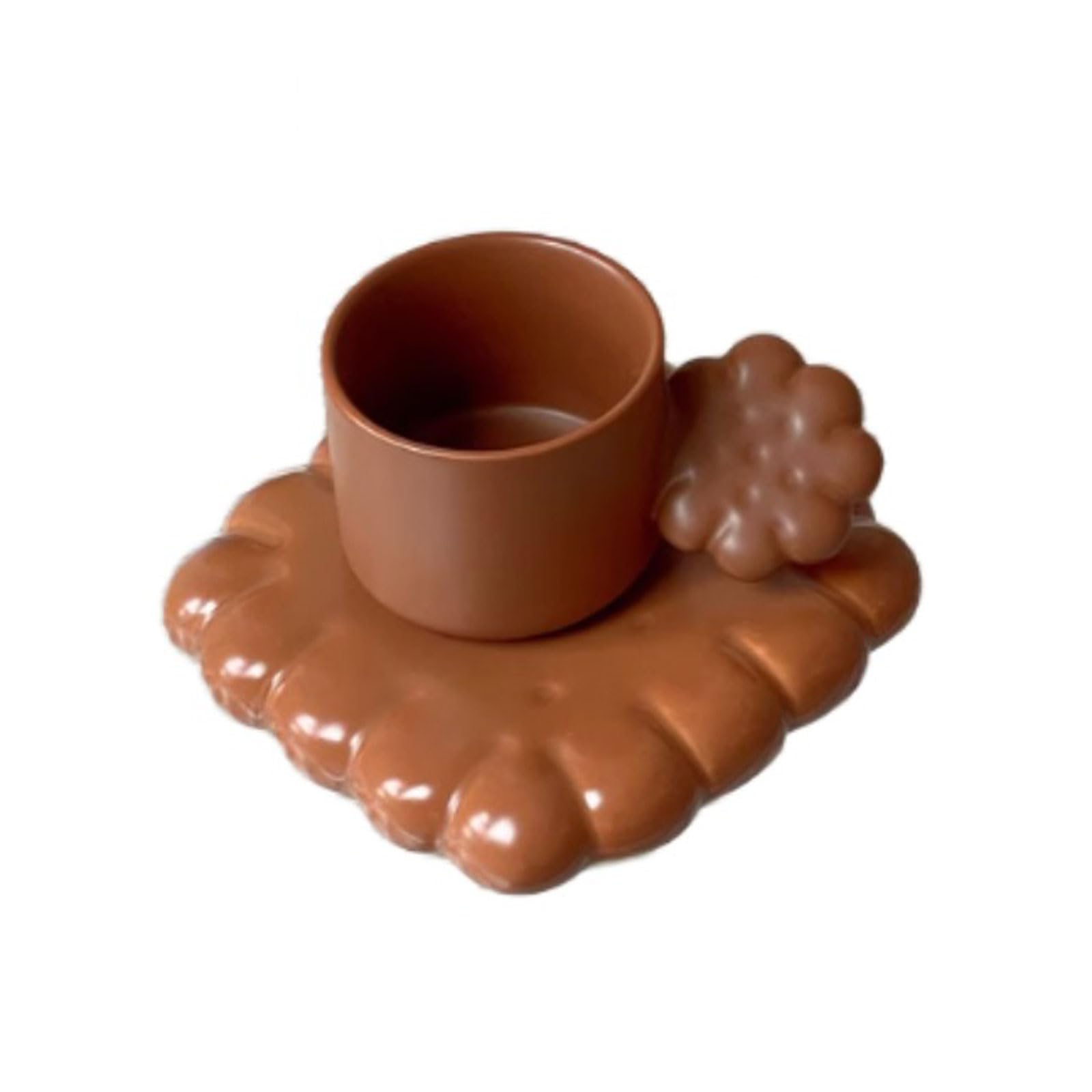 Ensemble de tasses à café en céramique, plateau biscuit pour thé et lait