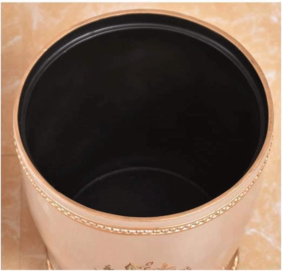 Miniatura 3 de NTIYOU Botes de basura de 3.1 galones de capacidad, multifunción con CoverLiving Room Baño, para el hogar, (color verde esmeralda) cesta