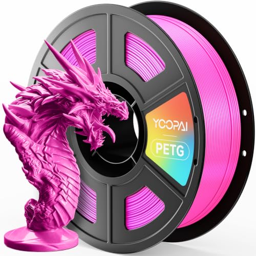 Image of PETG Filament, 3D Printer Filament 1.75mm 1KG (2.2lbs), Magenta
