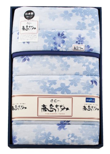 Takashima Chijimi crepe cotton summer blanket / towelket, high-twist sazanami crepe weave, made in Takashima, Shiga