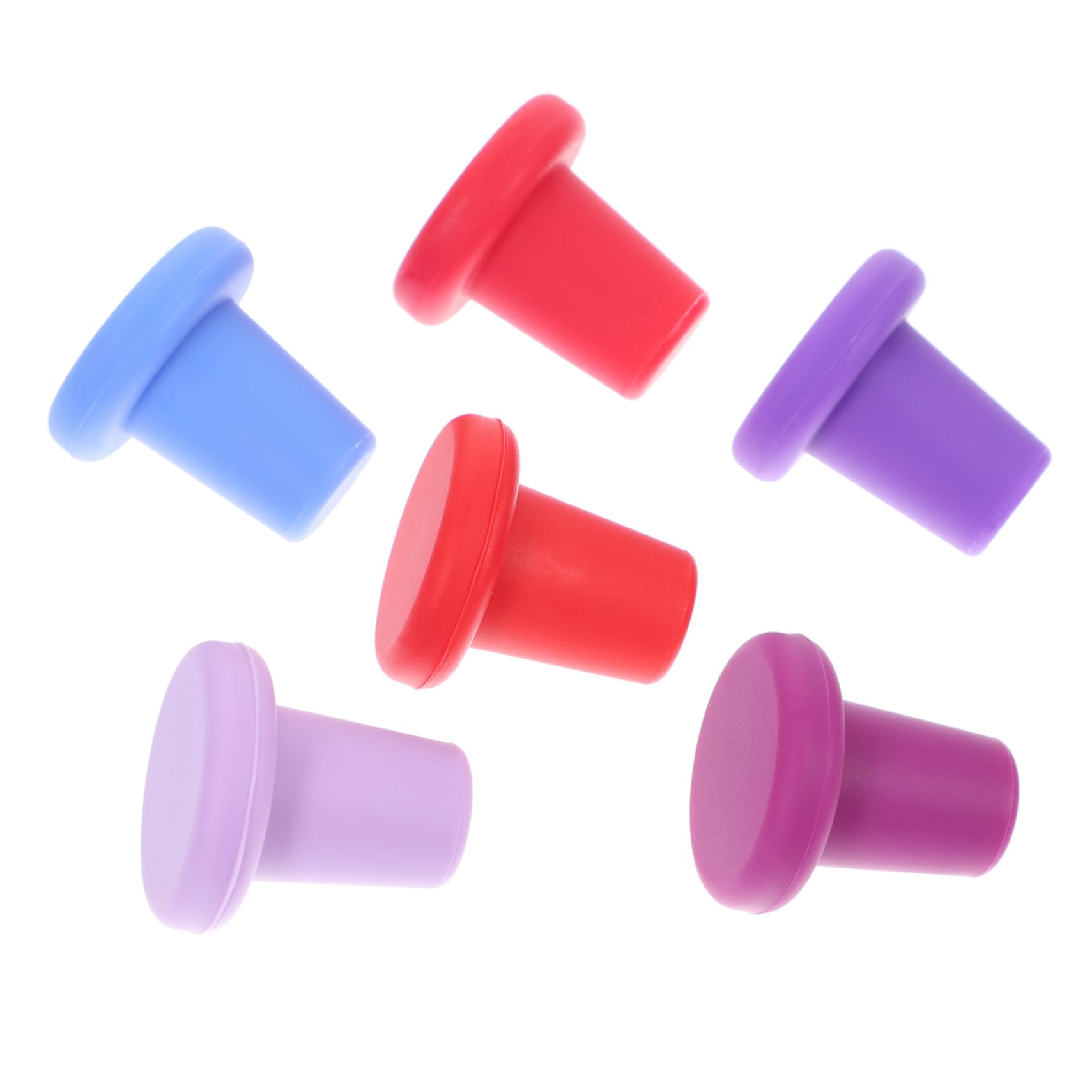 Amosfun 18 Piezas Tapón de Silicona para Botella de Vino Sellado de tapón de Vino Tapones de Vino para Botellas de Vino corchos de Vino tapón Botella Vino petacas de Alcohol tapon de Vino