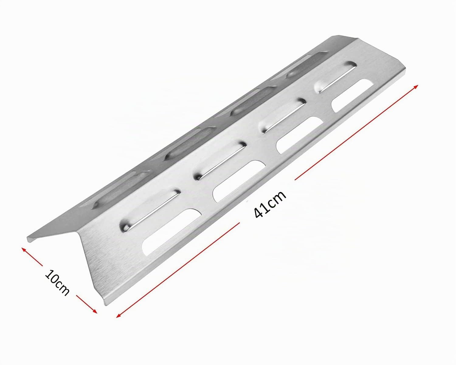 Denmay 41 cm Plaque Chaleur Barbecue gaz pour Blooma Kansas 4, Blooma Ultar 4, Uniflame 4 Brûleurs, Ultra Chef, diffuseur Barbecue en Acier Inoxydable Pièces de Rechange Lot de 4