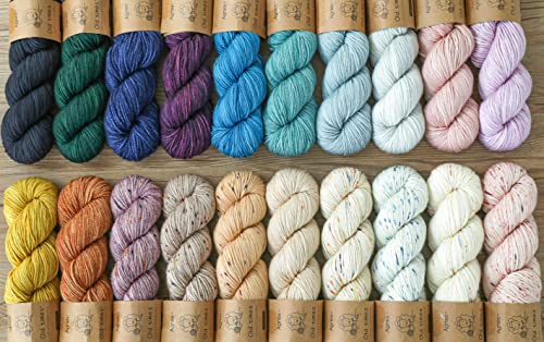 Shike Old Times 100% Merino Wool Yarn,Luxury Soft 100G Pure Merino Dyed Yarn For Hand Knitting&Crocheting (1 Pack, Jc56-Mulberry) #TOP4