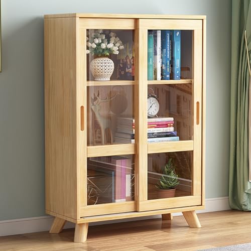 Vitrina de cristal con puerta corredera para...