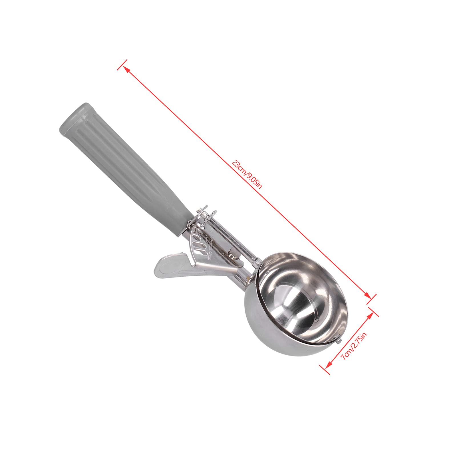 Cuchara para helado, Cuchara de helado multifuncional de acero inoxidable Digger Suministros de cocina(7cm)