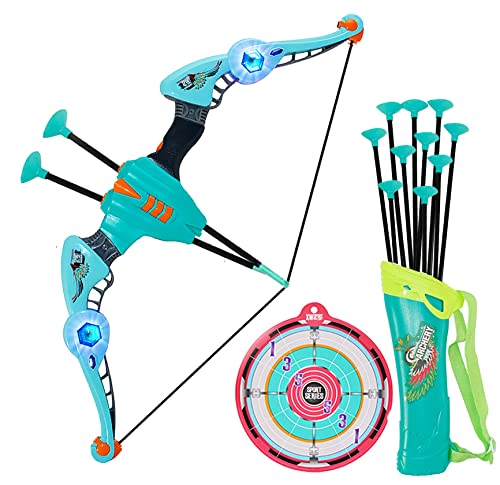 Koolbitz Double Shot Archery Arrows Playset for Kids with Telescopic Sight Bow, Suction Arrows Target Board & Quiver for Indoor Outdoor Bow and Arrows Toys Ideal for Kids Boys & Girls Ages 3+ Years