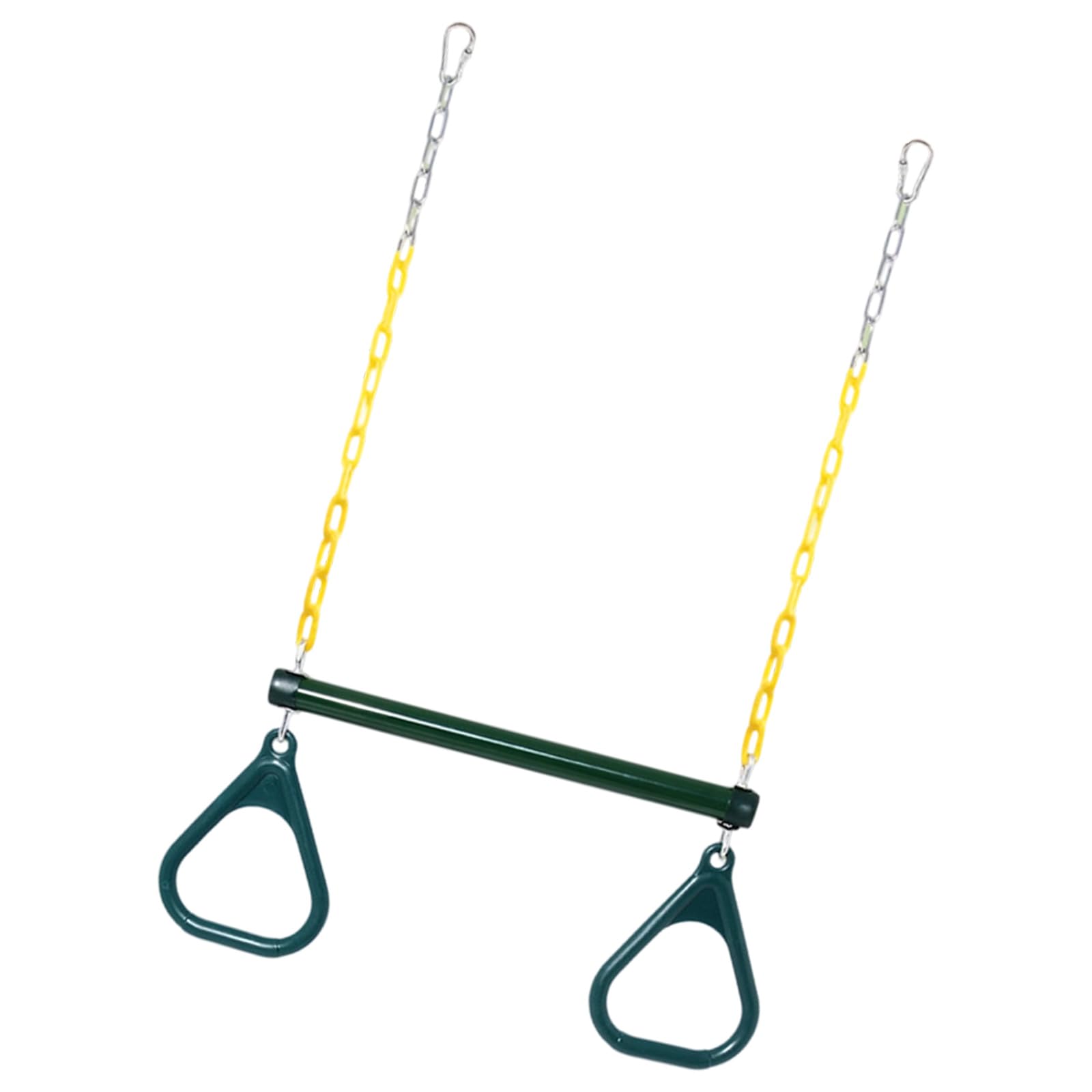 Traversa per Altalena a Catena per Bambini con Maniglie, Giocattolo a Trapezio Regolabile con Lunghezza Totale 120 cm / 47, 24 Pollici per Uso all ' Aperto Maniglie per Palestra Accessorio