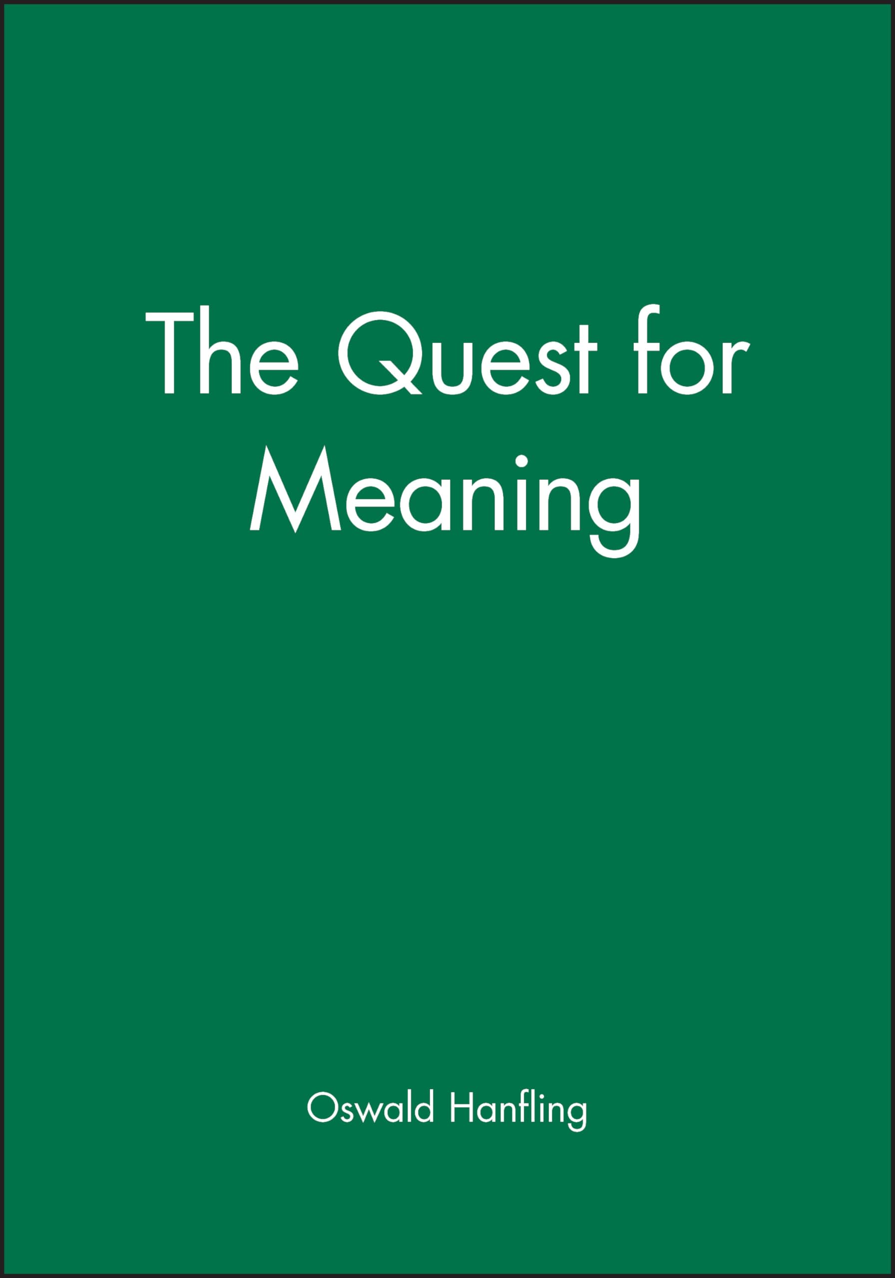 Quest for Meaning