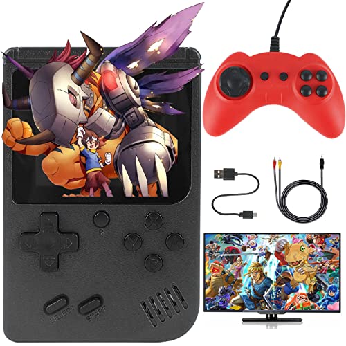 Retro Handheld Game Console, 500 Games Portable Hand Held Video Game For Kids & Adult Classical Fc Games With 3.0-Inch Screen Rechargeable Battery Handheld Gaming Two Players Support For Tv #TOP2